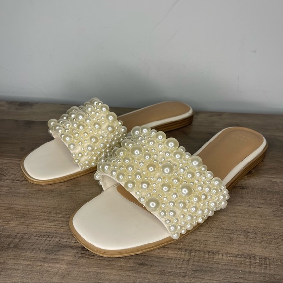 a new day Shoes - A New Day‎ Nylah Slide Pearl Sandals (10)